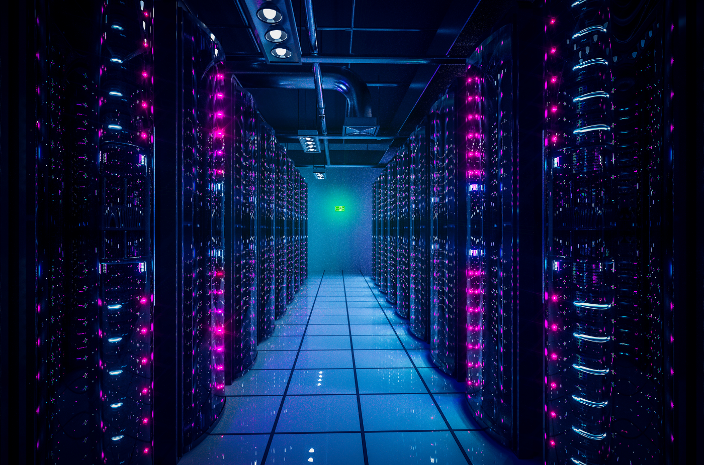 Modern data center with energy monitoring
